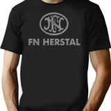 Fn Herstal Logo T-Shirt - Retro Graphic Tee for Men & Women - Black