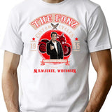 Fonzy Custom Cycle Shop T-Shirt for Men & Women, T-Shirts Graphic Tee - White