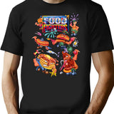 Food Fighters Action Figures Hd T-Shirt - Retro Graphic Tee for Men & Women - Black