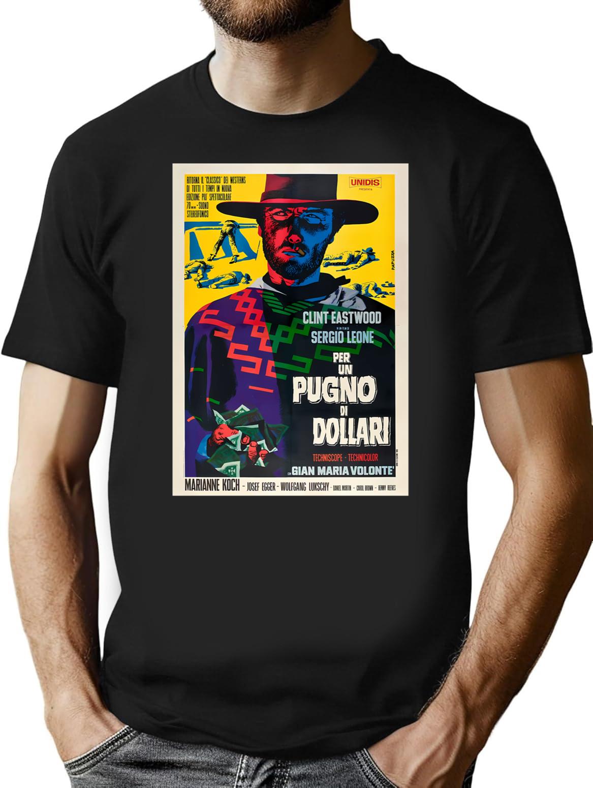 For A Fistful Of Dollars Per Un Pugno Di Dollari T-Shirt - Black