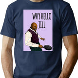 For Men Women Why Hello Jill Ainsley Hariott Card Classic T-Shirt - Navy