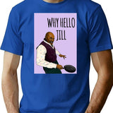 For Men Women Why Hello Jill Ainsley Hariott Card Classic T-Shirt - Blue