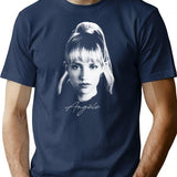 For Mens Womens Angle Portrait T-Shirt - Retro Graphic Tee for Men & Women - Navy