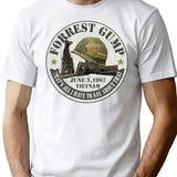 Forrest Gump Vietnam 1967 T-Shirt for Men & Women, T-Shirts Graphic Tee - White