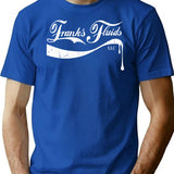 Frank's Fluids T-Shirt - Retro Graphic Tee for Men & Women - Blue