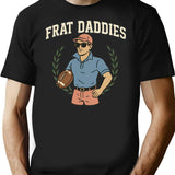 Frat Daddies Football Club T-Shirt - Retro Graphic Tee for Men & Women - Black