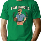 Frat Daddies Football Club T-Shirt - Retro Graphic Tee for Men & Women - Green