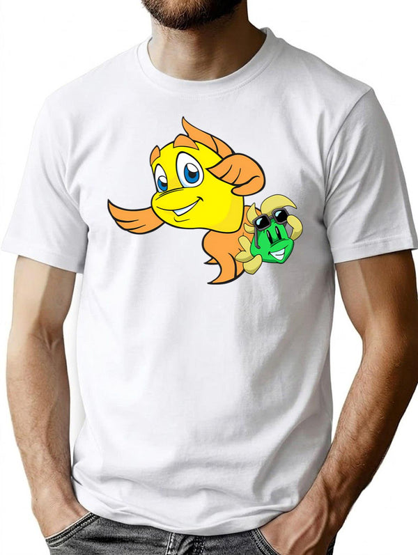 Freddi Fish T-Shirt for Men & Women, T-Shirts Graphic Tee - White