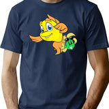 Freddi Fish T-Shirt for Men & Women, T-Shirts Graphic Tee - Navy