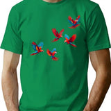 Free Bird T-Shirt - Retro Graphic Tee for Men & Women - Green
