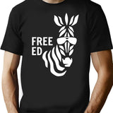 Free Ed Never Forget Ed The Zebra Classic T-shirt - Black