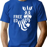 Free Ed Never Forget Ed The Zebra Classic T-shirt - Blue