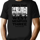 Free The West Memphis Vintage T Shirt Quilt T Shirt Svg Shirts For Men Funny Dad Shirt - Black
