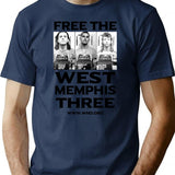 Free The West Memphis Vintage T Shirt Quilt T Shirt Svg Shirts For Men Funny Dad Shirt - Navy