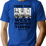Free The West Memphis Vintage T Shirt Quilt T Shirt Svg Shirts For Men Funny Dad Shirt - Blue