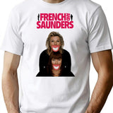 French And Saunders Classic T-Shirt - Retro Graphic Tee for Men & Women - White