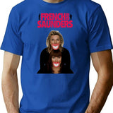 French And Saunders Classic T-Shirt - Retro Graphic Tee for Men & Women - Blue