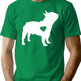 French Bulldog Art French Bulldog Love French Bulldog Mama French Bulldog Owner French Bulldog T-Shirt - Green