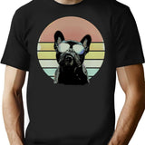 French Bulldog Lovers 80S Style Vintage T-Shirt for Men & Women, T-Shirts Graphic Tee - Black