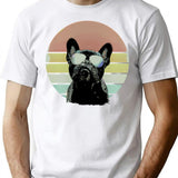 French Bulldog Lovers 80S Style Vintage T-Shirt for Men & Women, T-Shirts Graphic Tee - White