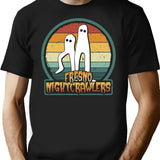 Fresno Nightcrawlers - Retro Cryptid Gift T-Shirt - Black