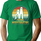 Fresno Nightcrawlers - Retro Cryptid Gift T-Shirt - Green