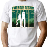 Fresno Nightcrawlers - Retro Haunted Pants Cryptid Gift T-Shirt - White