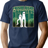 Fresno Nightcrawlers - Retro Haunted Pants Cryptid Gift T-Shirt - Navy