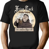 Friar Tuck Brewing Company T-Shirt - Retro Graphic Tee for Men & Women - Black