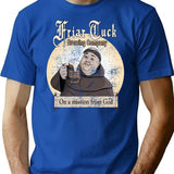 Friar Tuck Brewing Company T-Shirt - Retro Graphic Tee for Men & Women - Blue