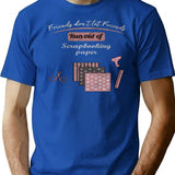 Friends Don't Let Friends Run Out Of Scrapbooking Shirt T-Shirt - Blue