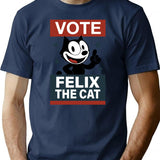 Friends Felines And Fanatics Of Fun T-Shirt - Navy