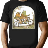 Frog And Toad Cute Ideas Gift T-Shirt - Black