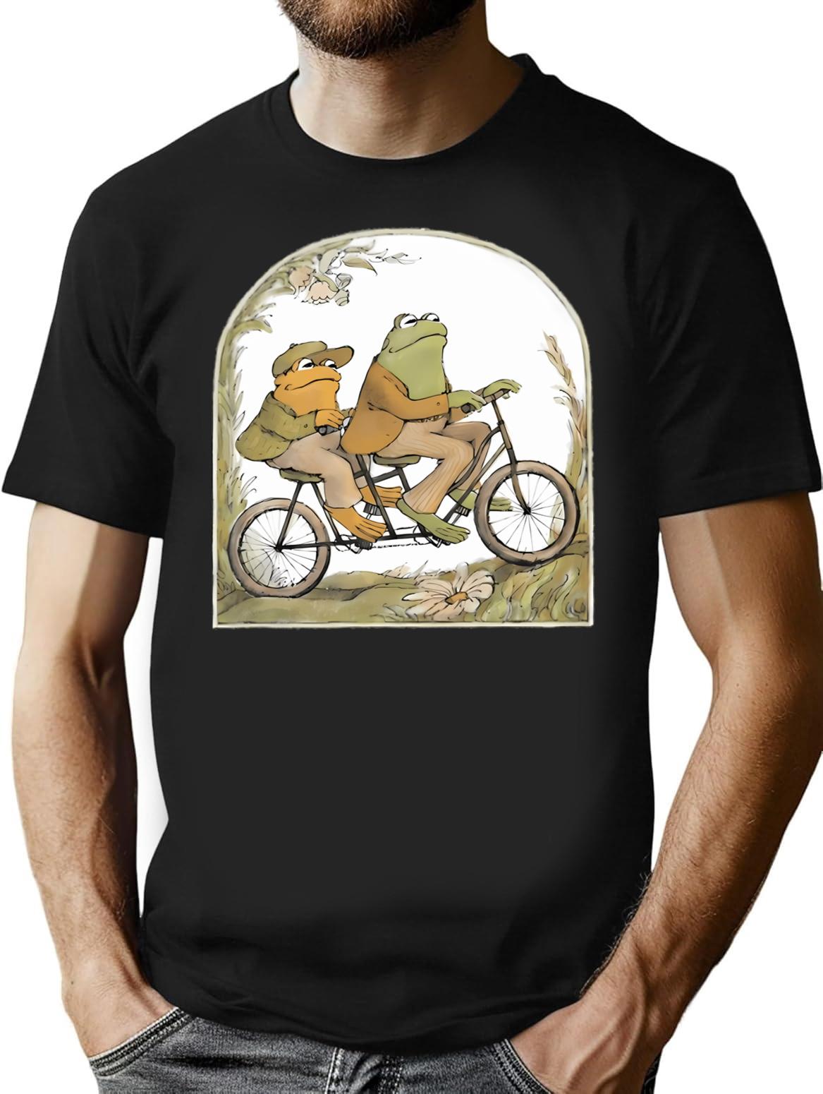 Frog And Toad Cute Ideas Gift T-Shirt - Black