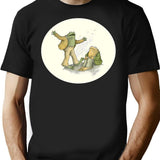 Frog And Toad (2) T-Shirt - Retro Graphic Tee for Men & Women - Black