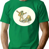Frog And Toad (2) T-Shirt - Retro Graphic Tee for Men & Women - Green