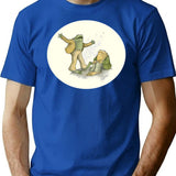 Frog And Toad (2) T-Shirt - Retro Graphic Tee for Men & Women - Blue