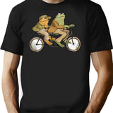 Frog And Toad T-Shirt - Retro Graphic Tee for Men & Women - Black