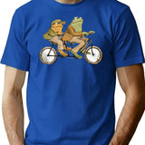Frog And Toad T-Shirt - Retro Graphic Tee for Men & Women - Blue