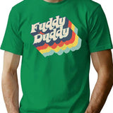 Fuddy Duddy T-Shirt - Retro Graphic Tee for Men & Women - Green