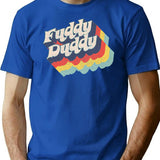 Fuddy Duddy T-Shirt - Retro Graphic Tee for Men & Women - Blue