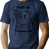 Full Of Vitamin Me Citrus Vintage Design T-Shirt - Navy