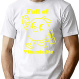 Full Of Vitamin Me Lemon Vintage Design T-Shirt - White
