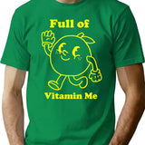 Full Of Vitamin Me Lemon Vintage Design T-Shirt for Men & Women, T-Shirts Graphic Tee - Green