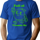 Full Of Vitamin Me Lime Vintage Design T-Shirt for Men & Women, T-Shirts Graphic Tee - Blue
