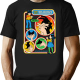 Fun With Shadows T-Shirt - Retro Graphic Tee for Men & Women - Black