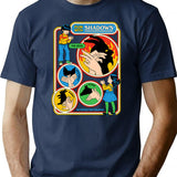 Fun With Shadows T-Shirt - Retro Graphic Tee for Men & Women - Navy