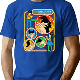 Fun With Shadows T-Shirt - Retro Graphic Tee for Men & Women - Blue