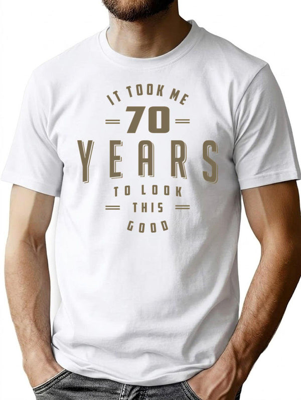 Funny 70Th Birthday T-Shirt (1) T-Shirt for Men & Women, T-Shirts Graphic Tee - White