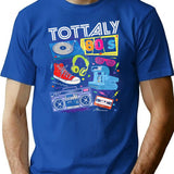 Funny 80s Retro Shirt 1980s Party Tshirt Turntable Cassette T-Shirt - Blue